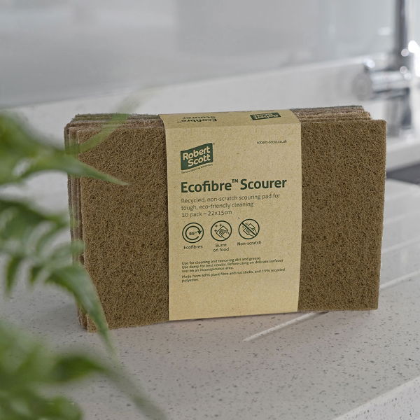 Ecofibre Scourer 22.5x15cm (pack 10)