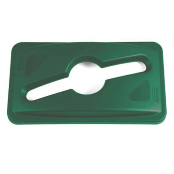 Rubbermaid Slim Jim Commingle Lid - Green