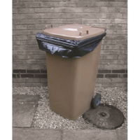 Black Wheelie Bin Liners 25x49x59  x50 (390L)